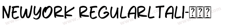 NEWYORK REGULARLTALI字体转换